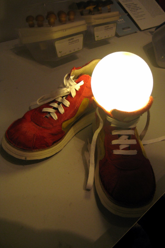 Light bulb inside shoe